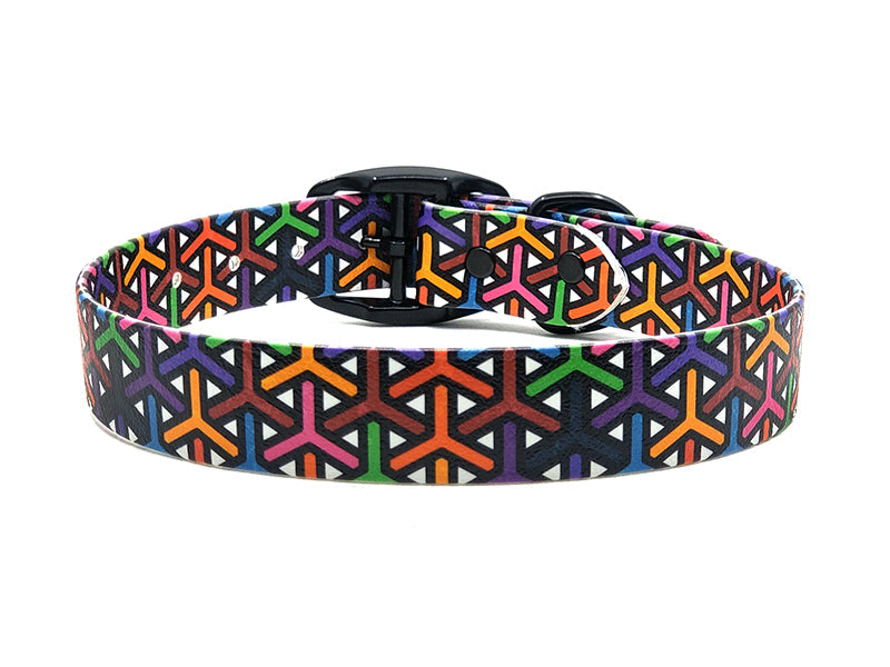 Geometric Weave No-Stink Waterproof Collar