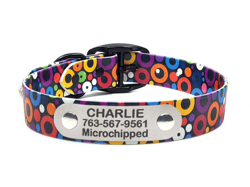 Multi Circles No-Stink No-Stink Waterproof Collar