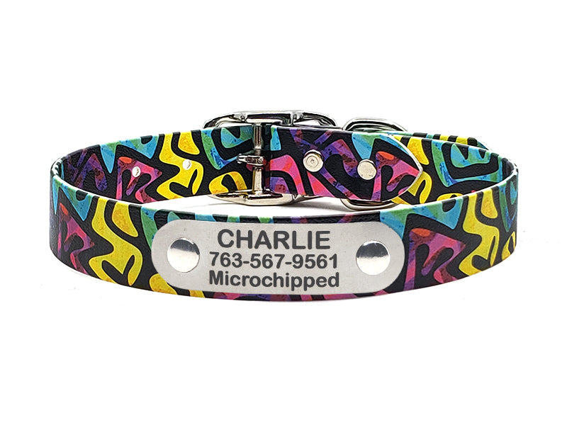 Psychedelic Tribal No-Stink No-Stink Waterproof Collar