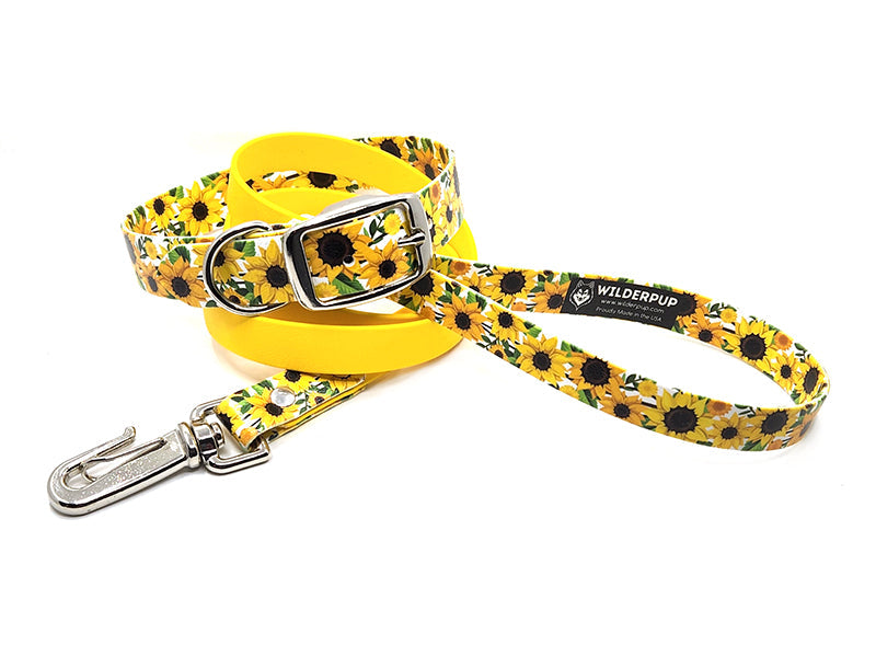 Sunflowers No-Stink Waterproof Collar