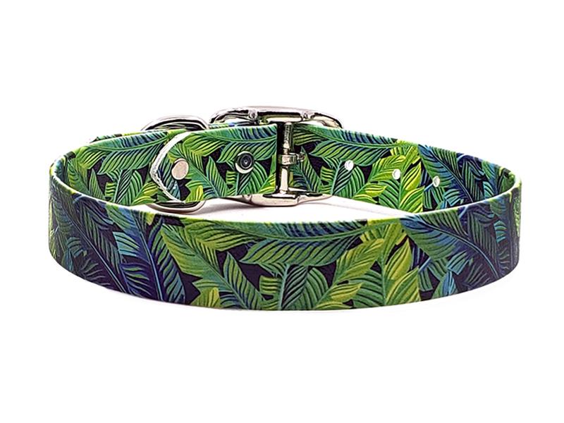 Tropical Palms No-Stink Waterproof Collar