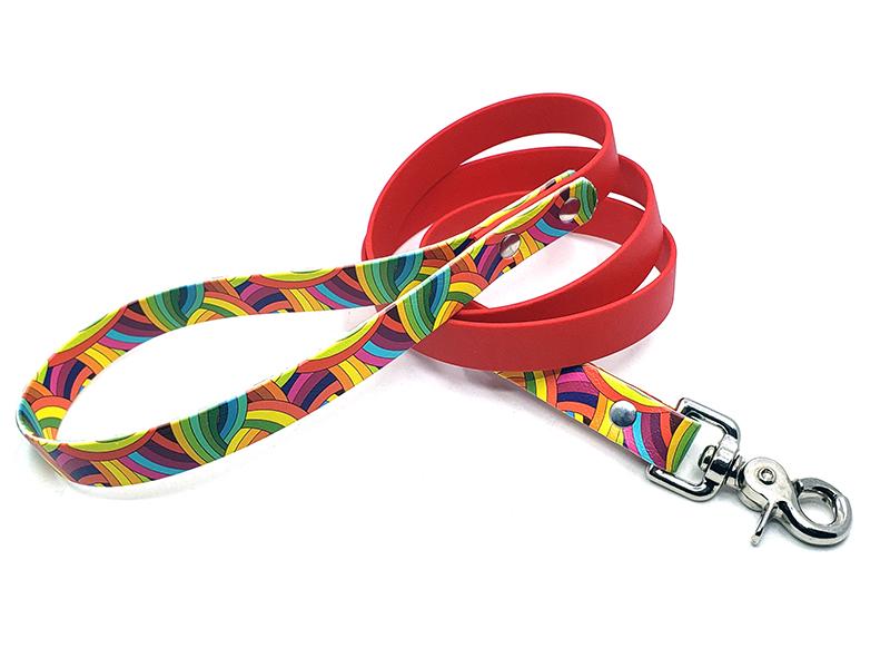 Wavy Rainbows No-Stink Waterproof Collar
