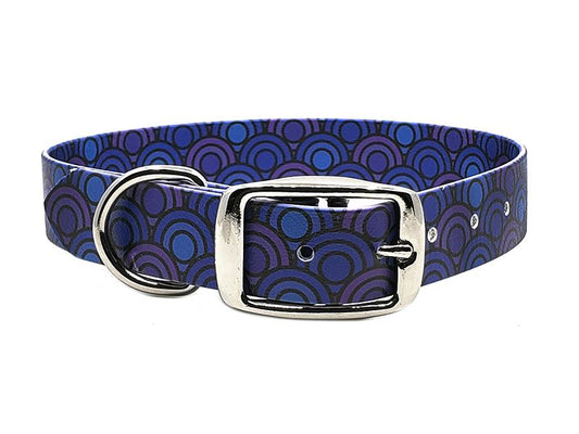 Blue Circles No-Stink Waterproof Collar