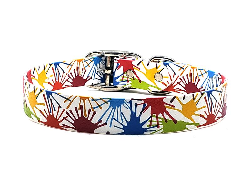 Color Blots No-Stink Waterproof Collar
