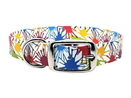 Color Blots No-Stink Waterproof Collar