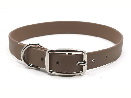 COYOTE BROWN Biothane No-Stink Waterproof Collar