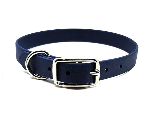 DEEP SEA BLUE Biothane No-Stink Waterproof Collar