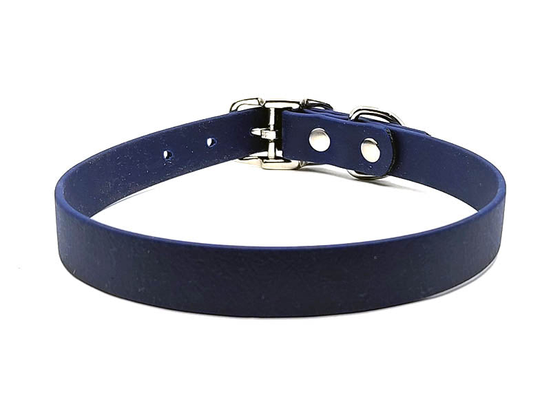 DEEP SEA BLUE Biothane No-Stink Waterproof Collar