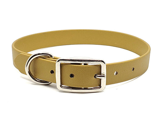 GOLD Biothane No-Stink Waterproof Collar