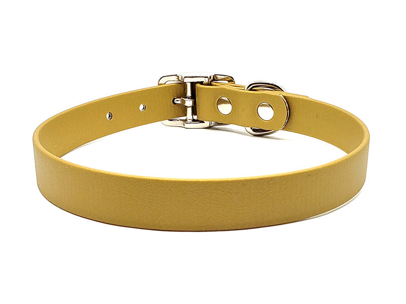 GOLD Biothane No-Stink Waterproof Collar