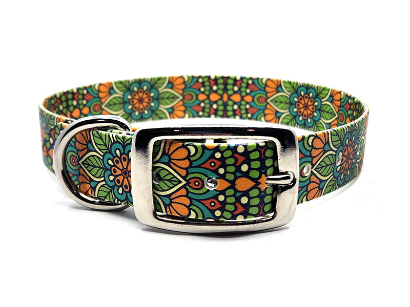Green Mandala No-Stink Waterproof Collar