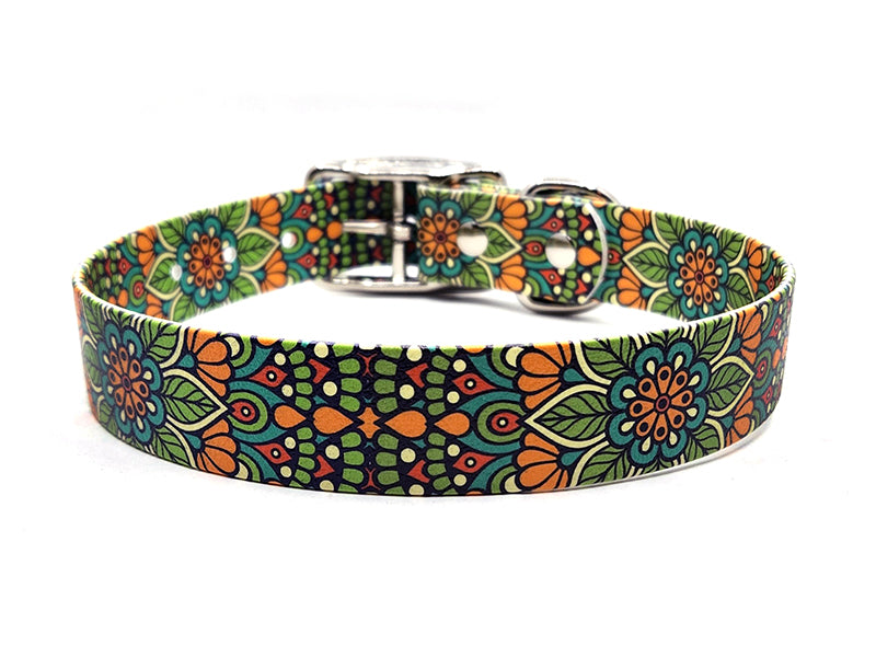 Green Mandala No-Stink Waterproof Collar