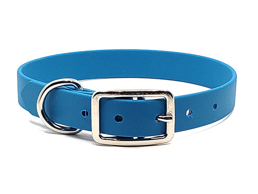 MARINE BLUE Biothane No-Stink Waterproof Collar