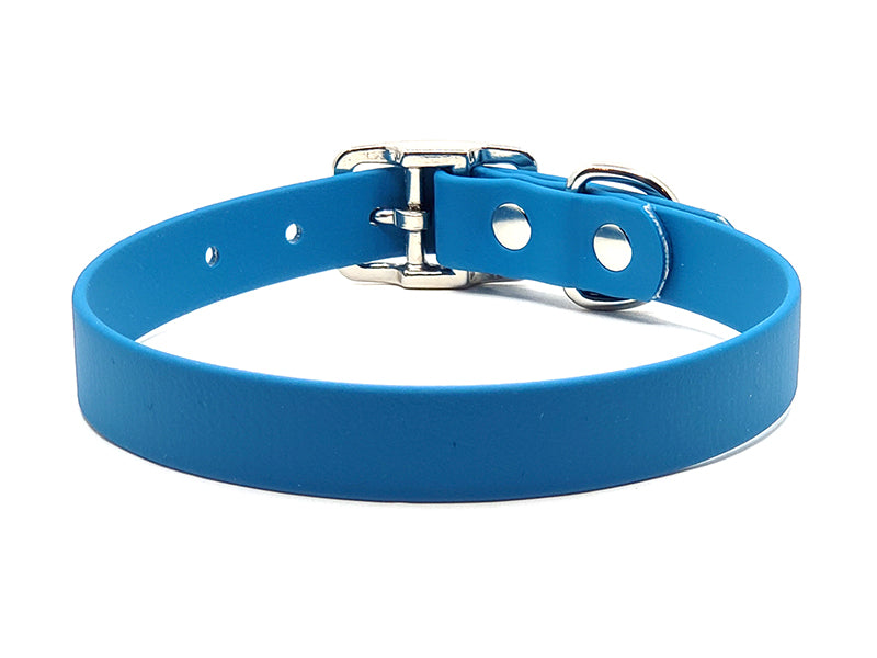 MARINE BLUE Biothane No-Stink Waterproof Collar