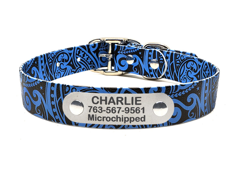 Polynesian Blue No-Stink Waterproof Collar