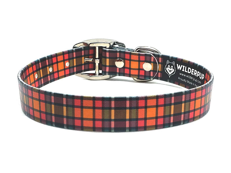 Tartan Plaid No-Stink Waterproof Collar