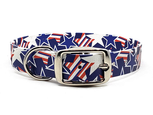 Patriotic Stars No-Stink No-Stink Waterproof Collar