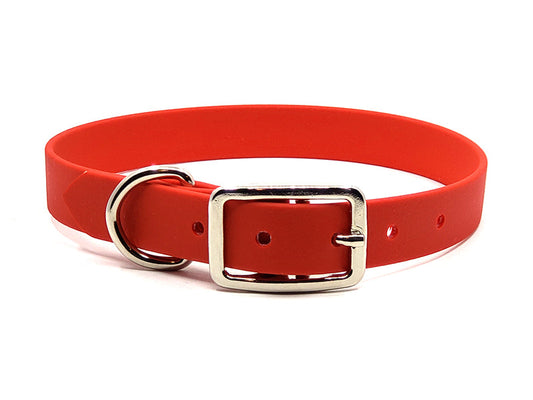 RED Biothane No-Stink Waterproof Collar