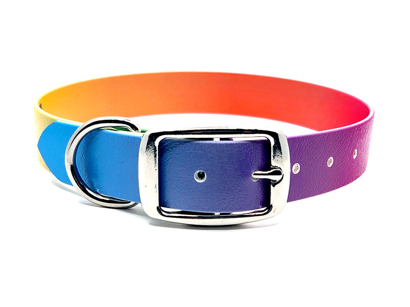 Smooth Rainbow No-Stink Waterproof Collar