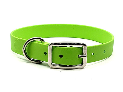 GREEN Biothane No-Stink Waterproof Collar