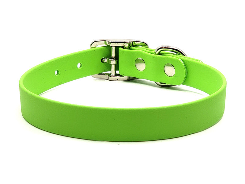 GREEN Biothane No-Stink Waterproof Collar