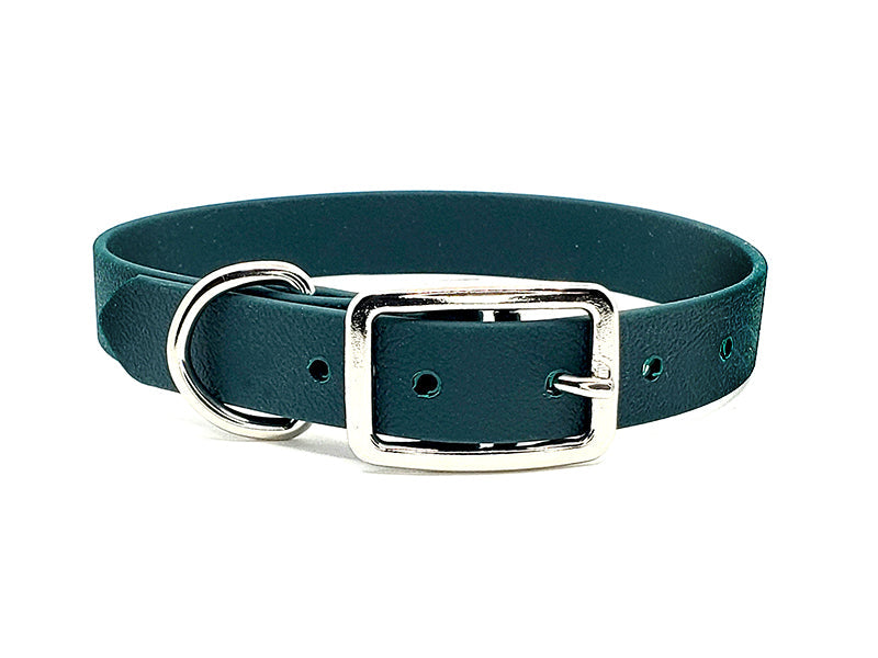 HUNTER GREEN Biothane No-Stink Waterproof Collar