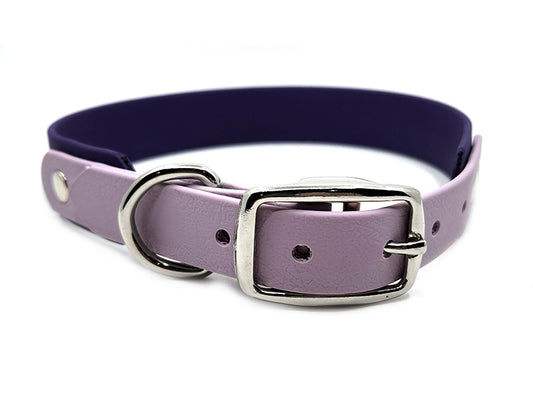 Lavender/Violet Color Block No-Stink Waterproof Collar