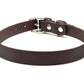 LEATHER BROWN Biothane No-Stink Waterproof Collar