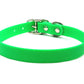 NEON GREEN Biothane No-Stink Waterproof Collar