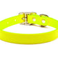 NEON YELLOW Biothane No-Stink Waterproof Collar